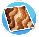 Brown wave rug