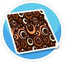 Brown circles rug