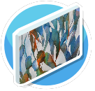 Swaying in the breeze Canvas