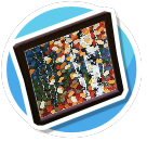 Small colorful painting