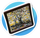 Gold and Black small tree