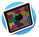 Colorful Cats painting