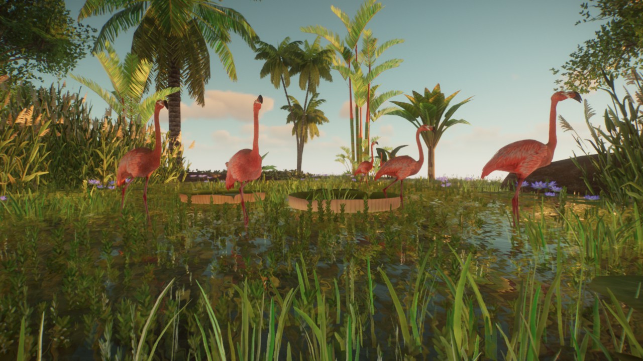 american flamingo diorama preview