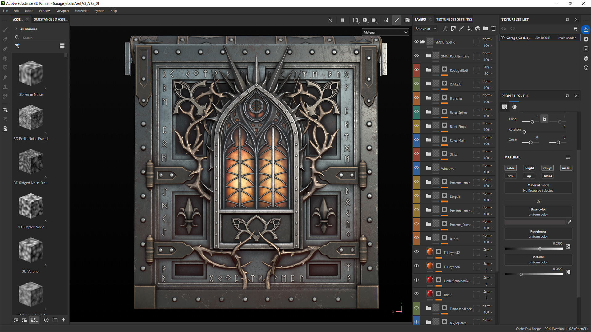 Gothic Veil Garage Door thumbnail 7