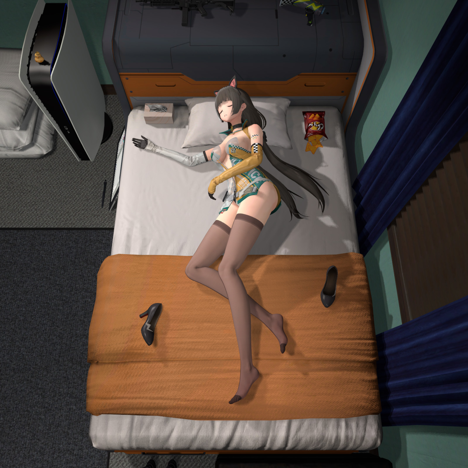 【少女前线2】洛贝拉睡姿——【Girls Frontline 2】Robella Sleeping Position