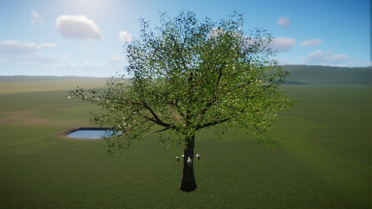 Árbol con luces.