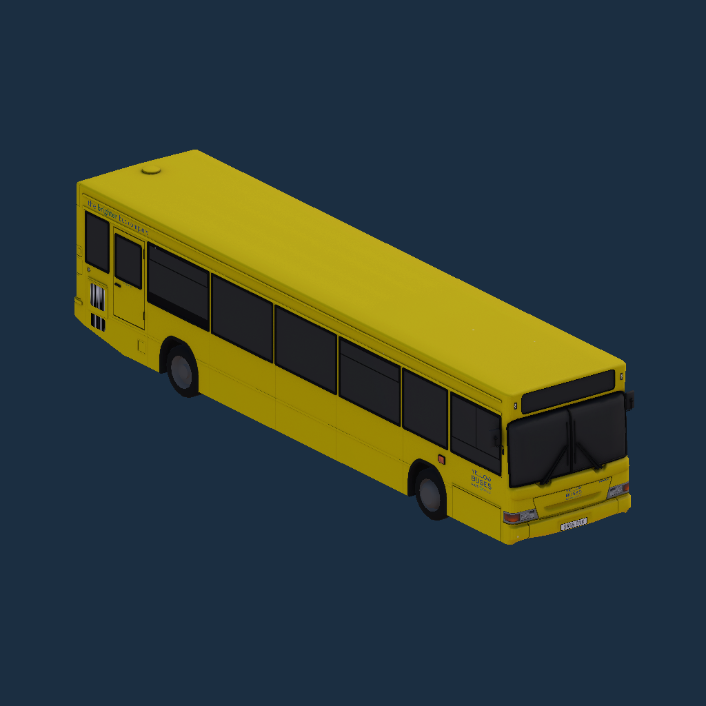 Dennis Dart SLF 11.3m Yellow Buses Plain
