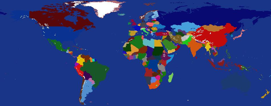 Improved Colors World Map 2025