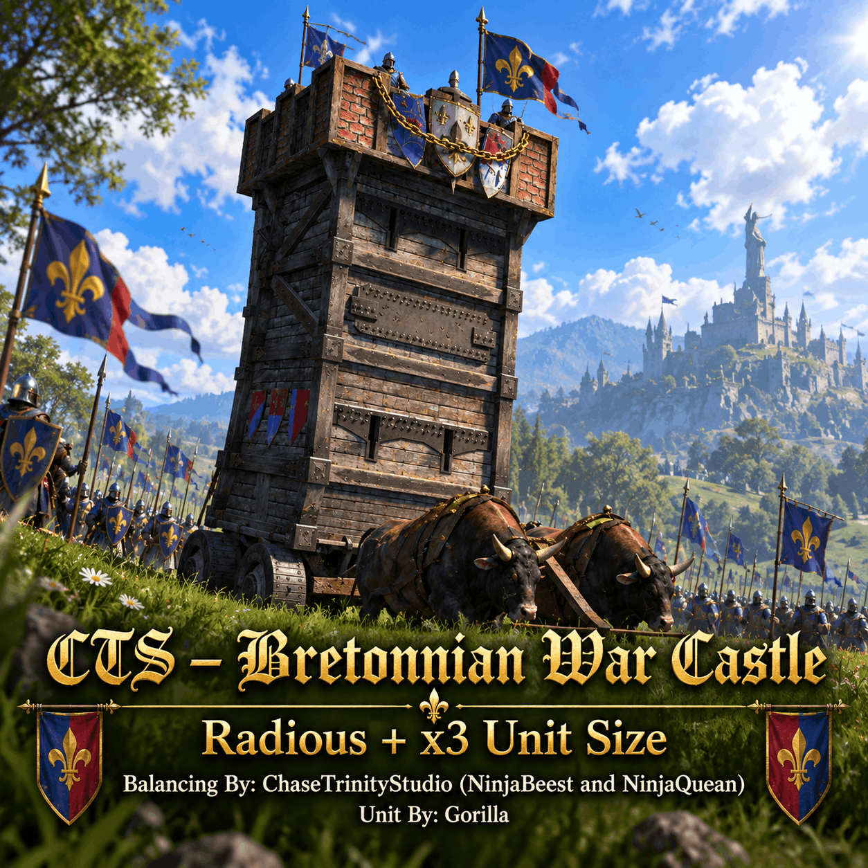 CTS – Bretonnian War Castle | Radious + x3 Unit Size (Standalone Version) preview