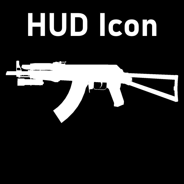 AKS-74U HUD Icon (AK-47)