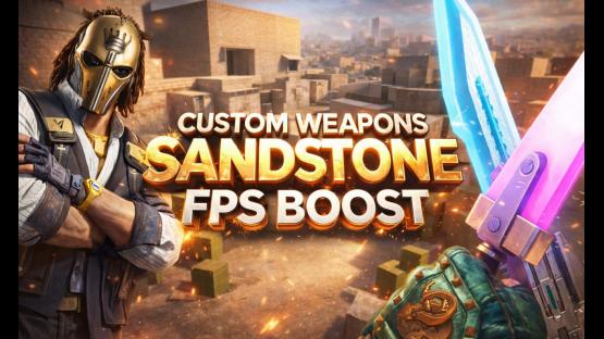 SANDSTONE FPS BOOST WITH CUSTOM WEAPONS – Counter-Strike 2 Mod