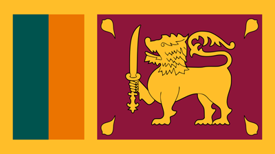 The flag of Sri Lanka