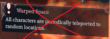 NO Warped Space