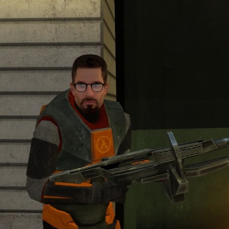 Gordon Freeman over Barney