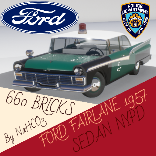 Ford Fairlane Sedan 1957 NYPD