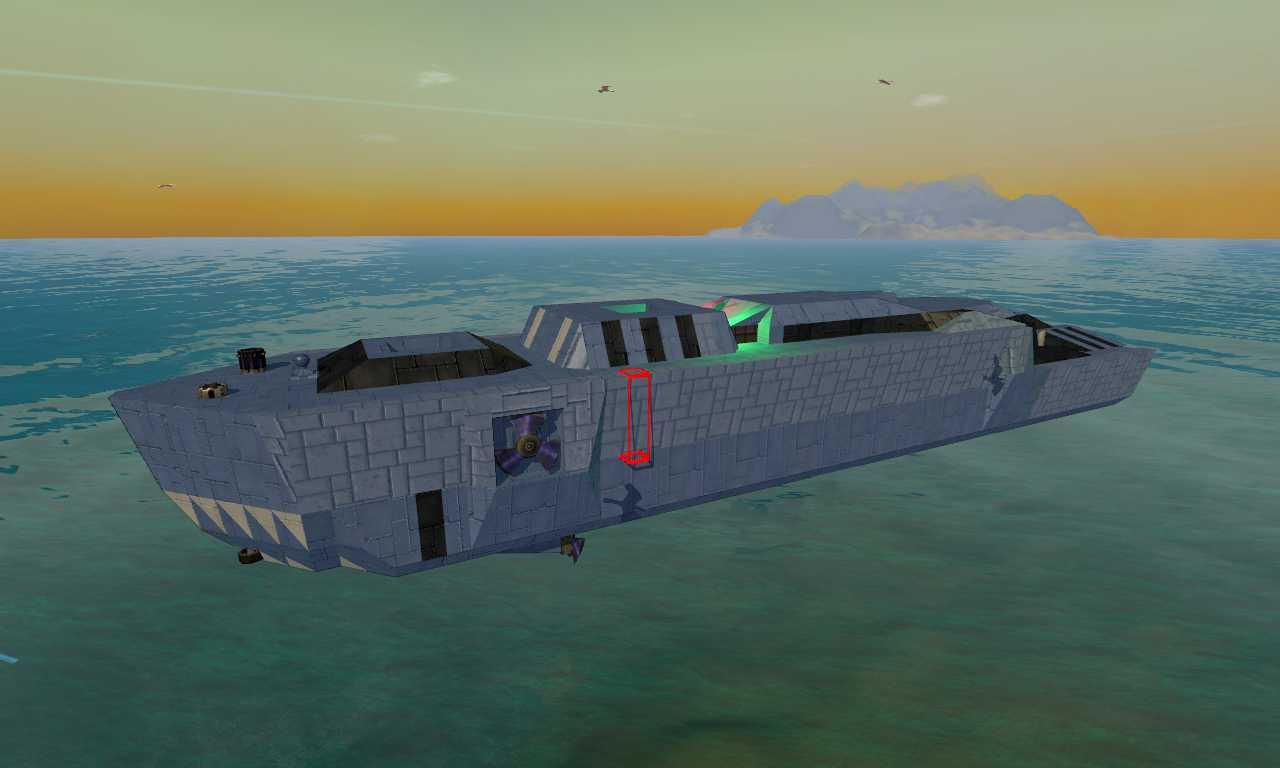 65 meter 9k power  masively stabilised hull