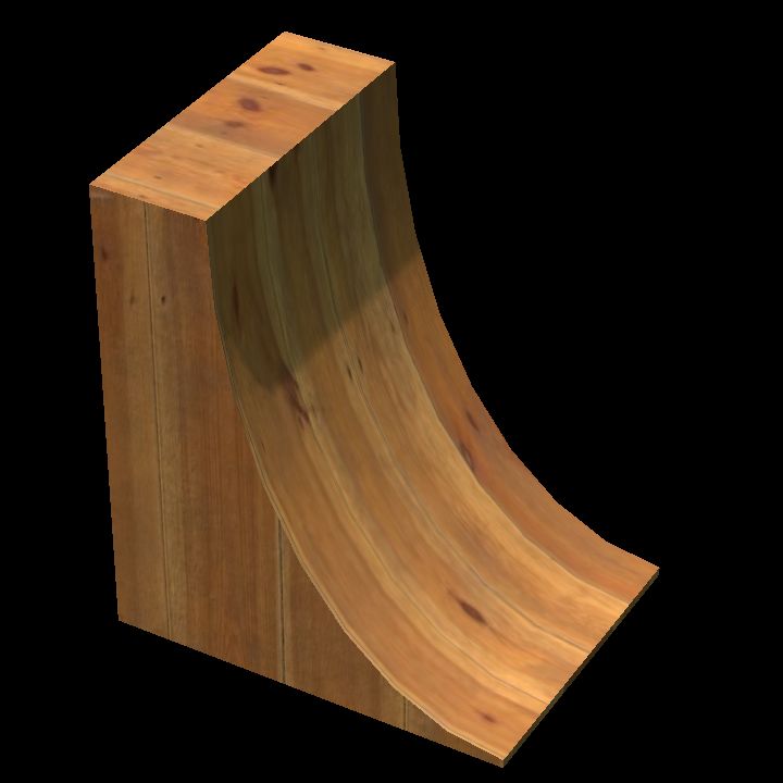 Skate ramp tall wood