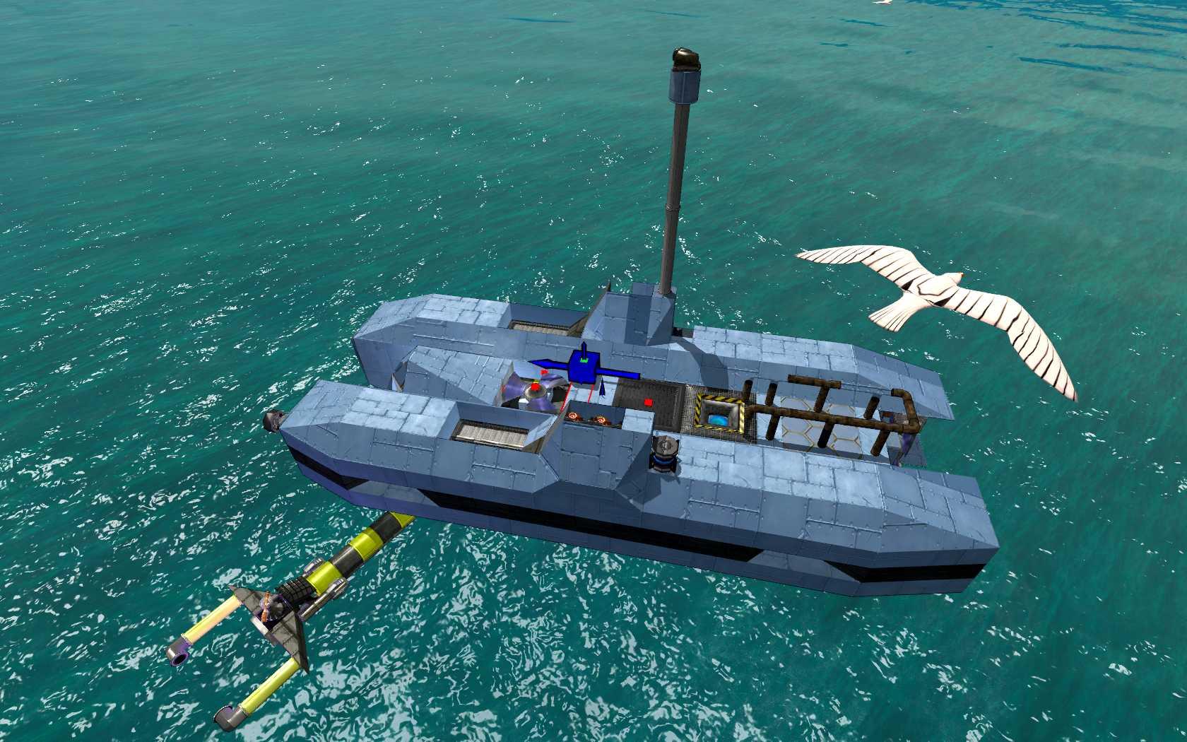 Engineering repair microsubmarine