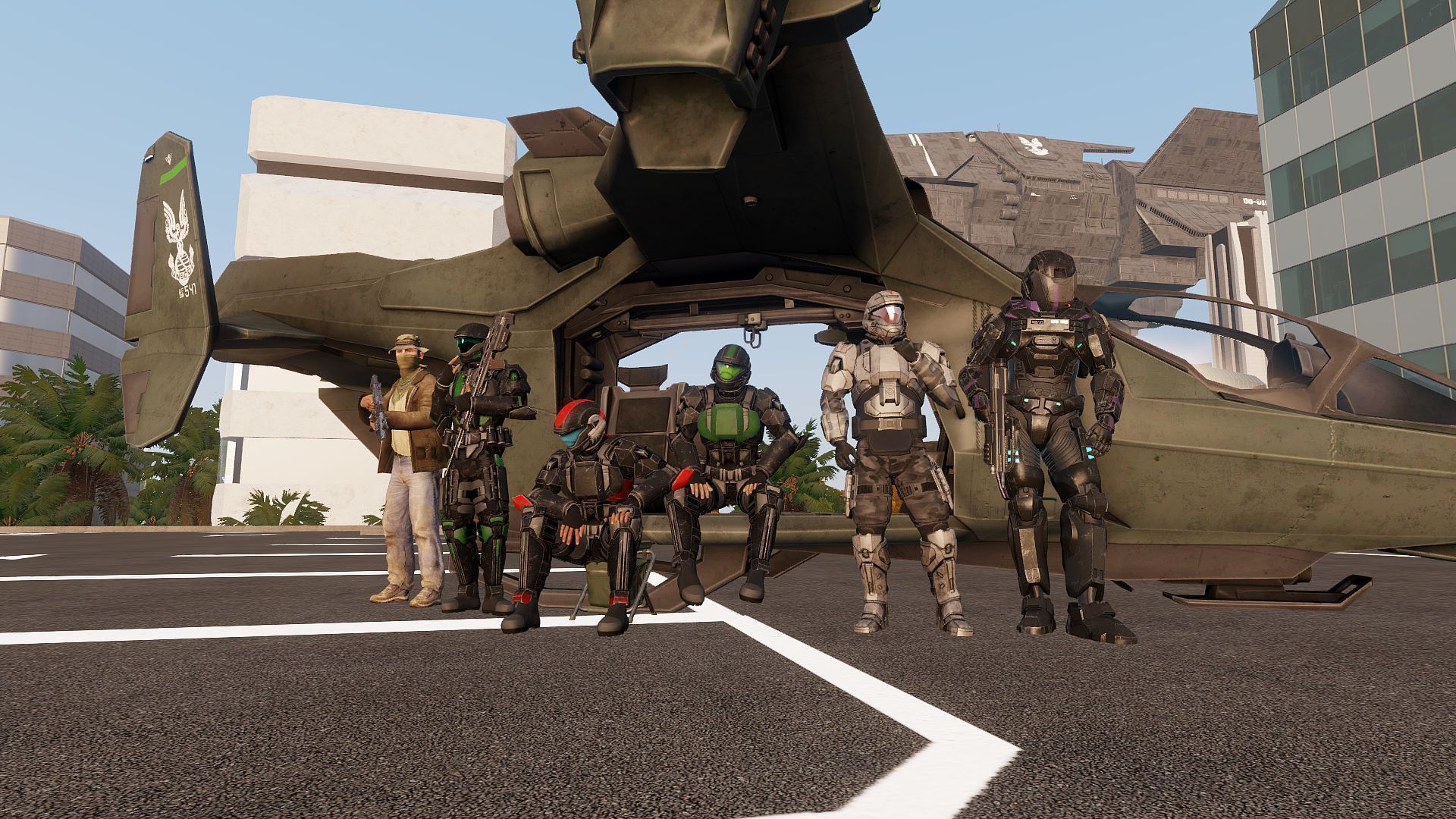 Serpent Pirate Group Halo Retextures