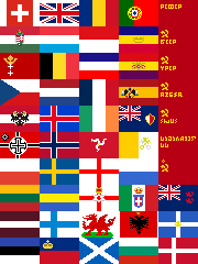 Europe Flags 1938