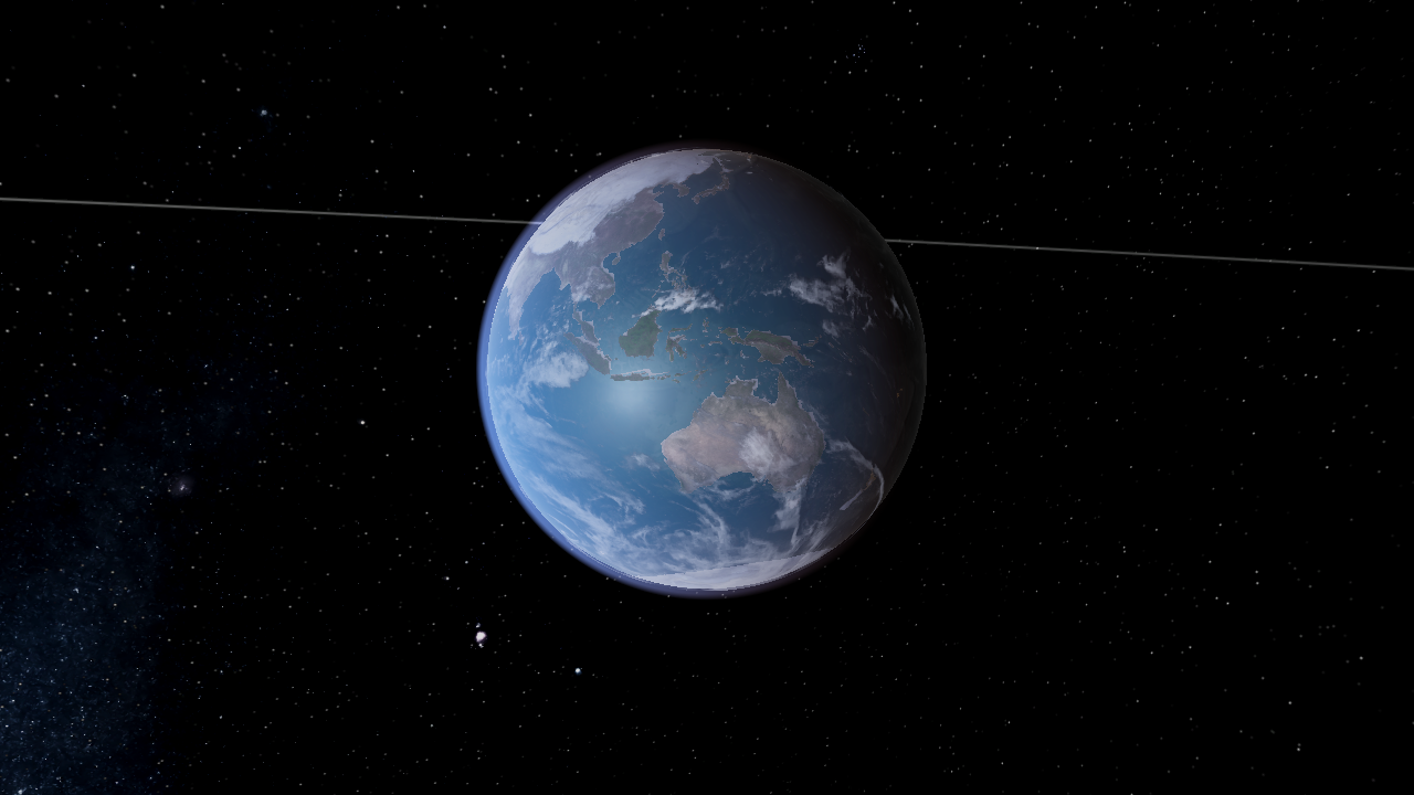 earth & moon in the observable universe & the universe