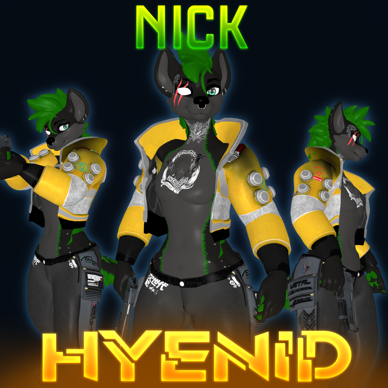[COMM] VRC: Hyenid Punk Yeen - Nick
