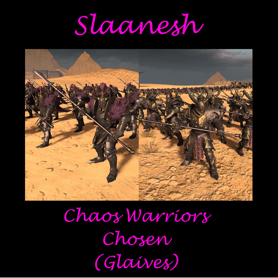 [Slaanesh]Chaos Warriors and Chosen of Slaanesh with Glaives