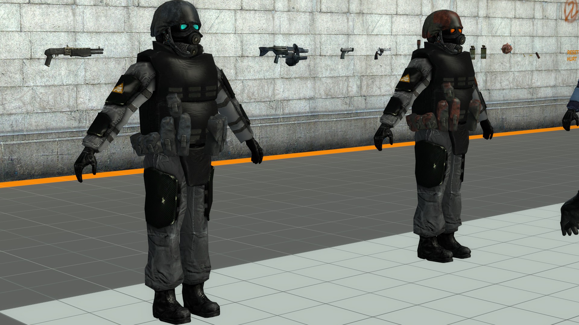 Grey Combine Soldiers with Ha2ardous's Helmets