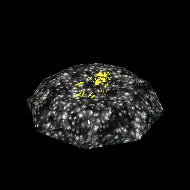 A glowing sigil stone D - raven