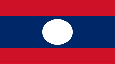 The flag of Laos