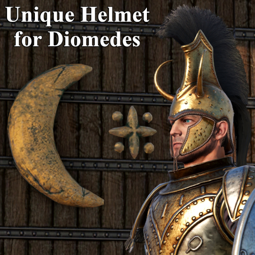 Unique Helmet for Diomedes