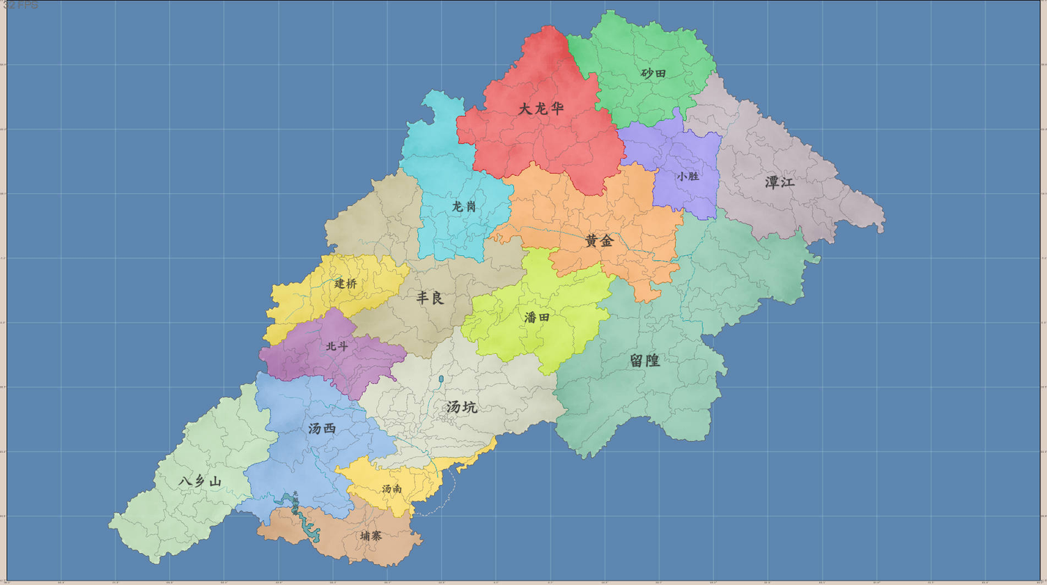 丰顺超大村级地图