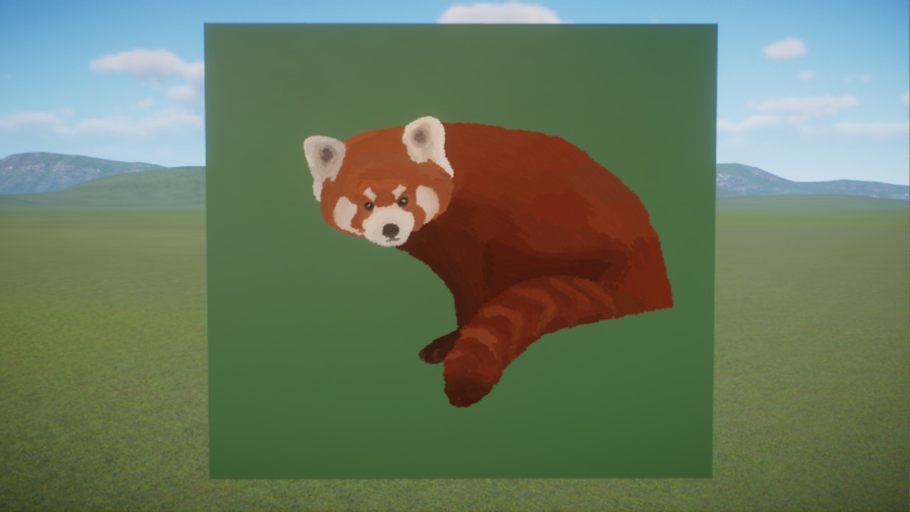 Red Panda Font Sign by NoaBo1