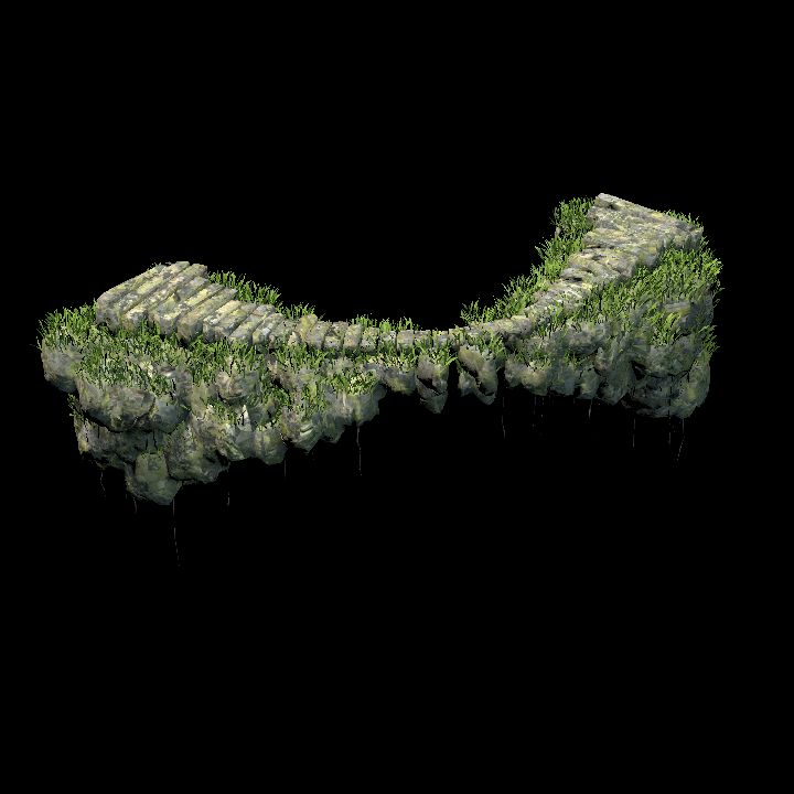 Pathways curved - Rocky short curve 1