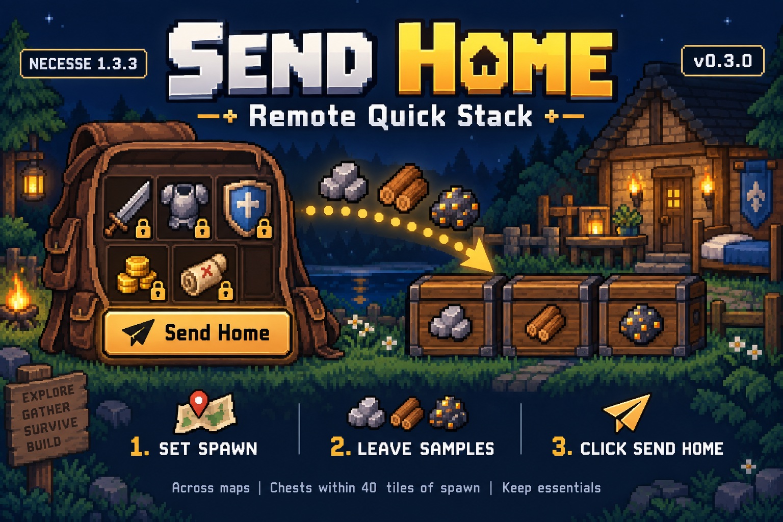 Send Home - Remote Quick Stack | 一键发回基地