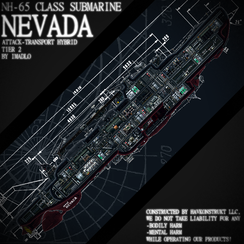 Nevada Attack-Transport hybrid submarine – Barotrauma Mod