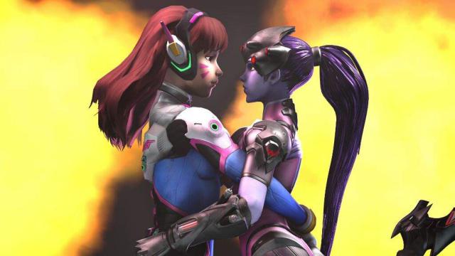 R-18  Widowmaker and D.va(Overwatch)  Pills animated Pills