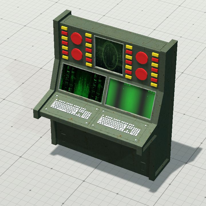 old nuclear computer terminal