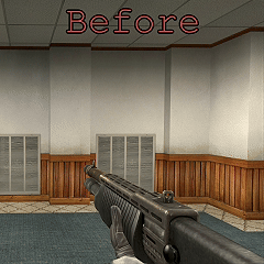 Fixed stock shotgun version with a 6-shot magazine