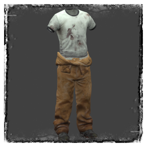 Ellis Body - White Shirt v2: Brown
