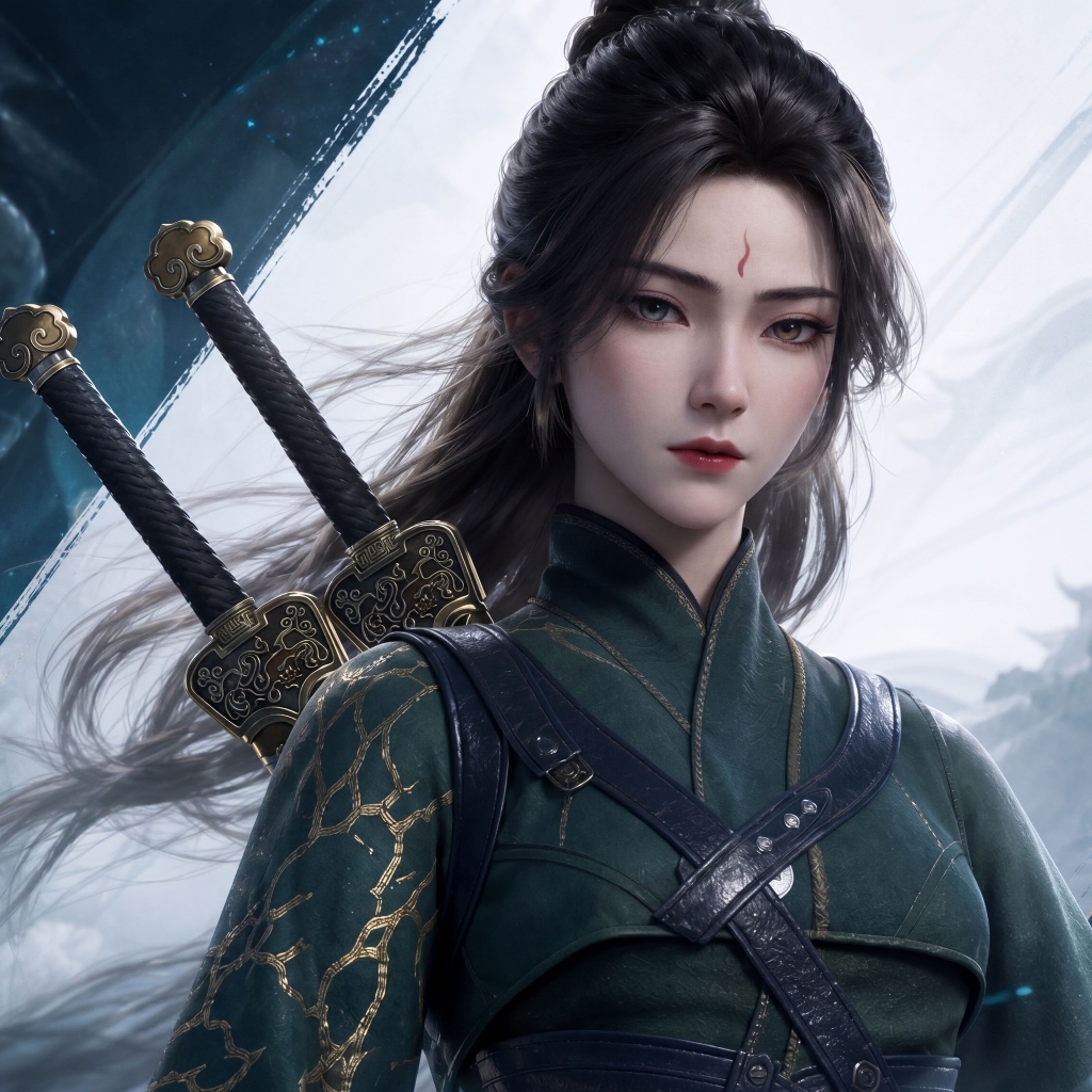 双剑侍女动态壁纸-落雨无声-凡人修仙传 preview