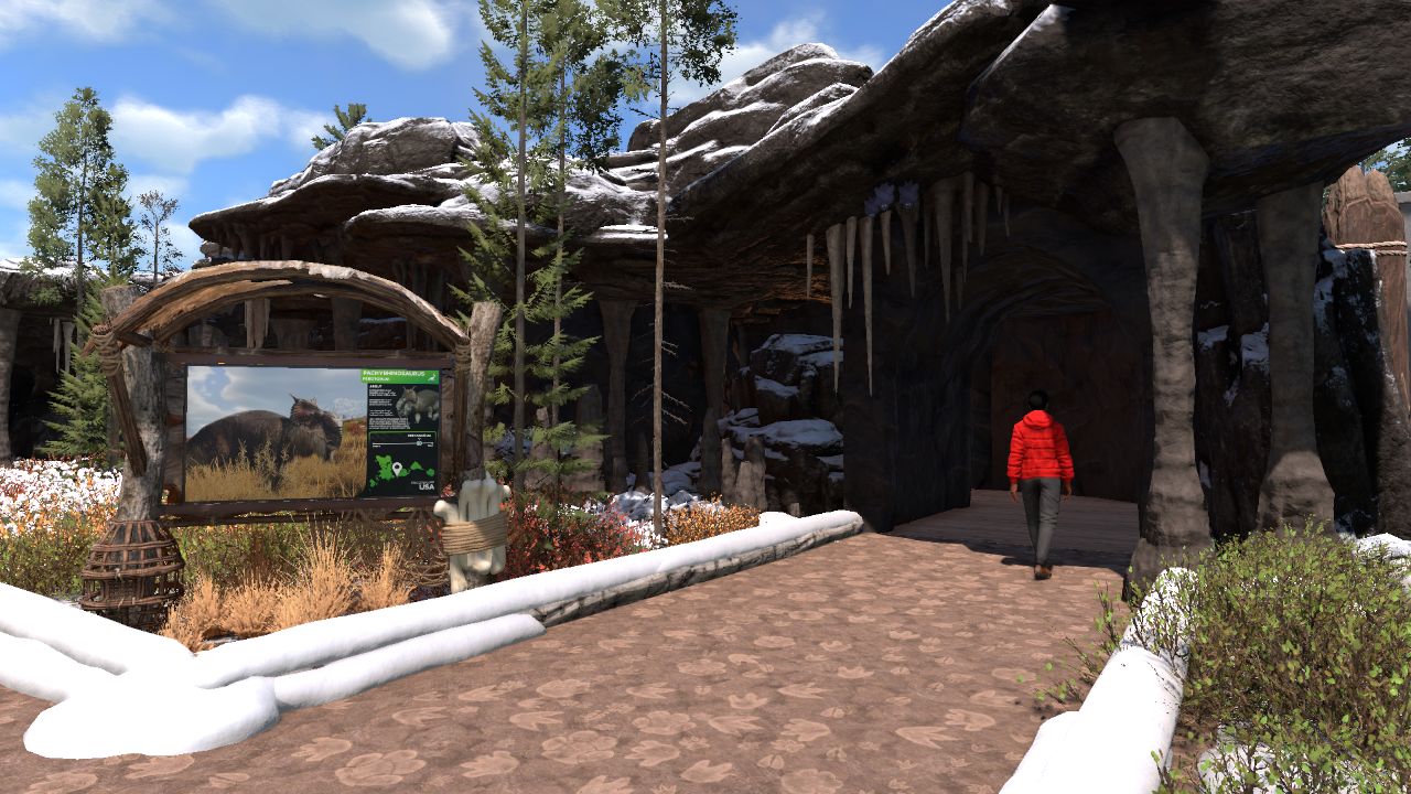 Stoneage veiwing cave snowy