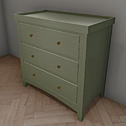 Sage green chest of drawers