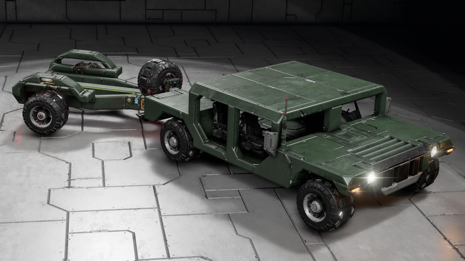 [OC] HMMWV & Tactical Trailer - Base Models
