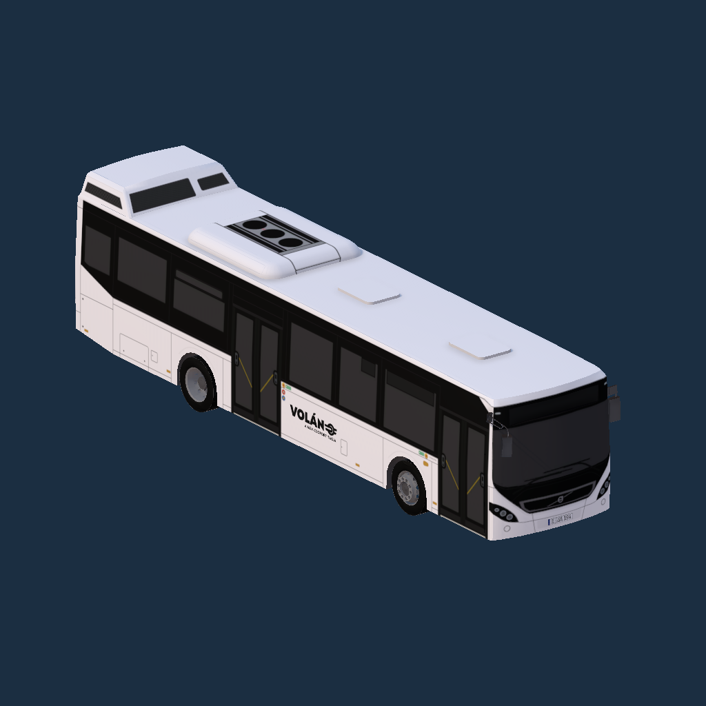 Volvo 7900 Volán logó (Fekete)