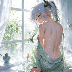 晨光窗边的精灵少女 preview