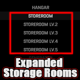 Expanded Storage Rooms