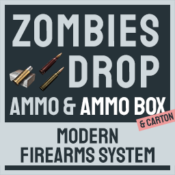 Ammo Loot Drop · Modern Firearms System B42 · Zombies Drop Ammo – Project Zomboid Mod