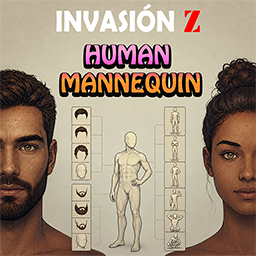 INVASION Z HUMAN MANNEQUIN [B42]