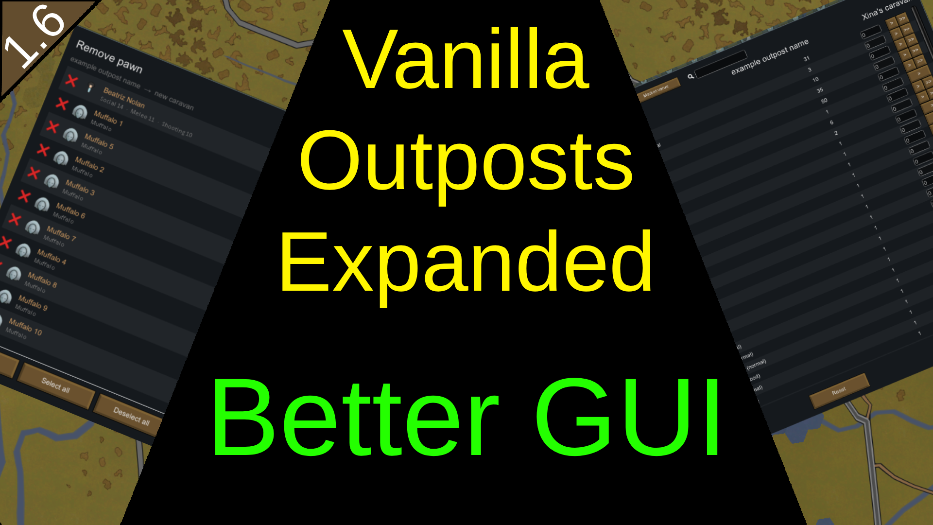 Vanilla Expanded Outposts - Better GUI